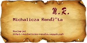 Michalicza Renáta névjegykártya